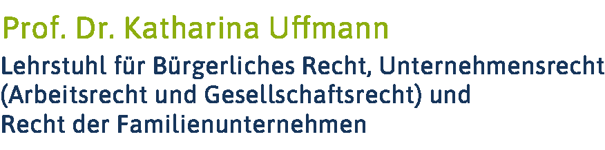 Logo Bürgerliches Recht, Unternehmensrecht und Recht der Familienunternehmen